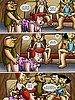 The Flintstones - Fred, Wilma, Dino, Betty Rubble, Barney by Cartoonza