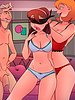 Mary, wanting forgiveness, brings the young girl to the couple's room blindfolded and not knowing what awaits her - The Naughty Home animation - Wedding Anniversary (Part 02) by welcomix (tufos)