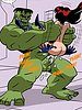 XXX Avengers - The hulk violently fucks his cock by sliding her entire body up and down his rock-hard dick by dirty comics 2015