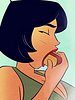 My mom the radio star - Think you can, fit the whole thing into your mouth? by jab comix
