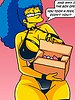 He opens the package and finds various sadomasochistic items - The Simptoons, Sadomasochistic Package by welcomix (tufos)