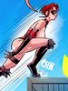 Just gotta make a break for it before they come out of their postnut haze - Red Angel 9 by jab comix